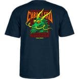 POWELL PERALTA "Caballero Street Dragon" Skateboard T-Shirt NAVY Tee CAB