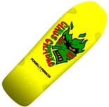 POWELL PERALTA "Claus Grabke Flame Face" Skateboard Deck 10.25" YELLOW Old Skool