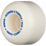 POWELL PERALTA "Dragon - AA Nano Cubic" Skateboard Wheels 54mm 97a WHITE USA Street Park