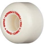 POWELL PERALTA "Dragon  Formula - Nano Cubic" Skateboard Wheels 54mm 93a WHITE USA Street Park