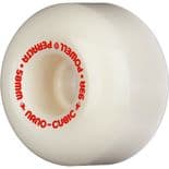 POWELL PERALTA "Dragon  Formula - Nano Cubic" Skateboard Wheels 58mm 93a WHITE USA Street Park