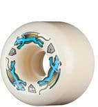 POWELL PERALTA "Dragon Formula - Nano Rats" Skateboard Wheels 54mm x 39mm 97a WHITE BLUE AA2 USA