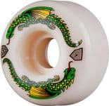 POWELL PERALTA "Dragon Formula - V1" Skateboard Wheels 52mm 93a WHITE USA Street Park