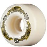 POWELL PERALTA "Dragon Formula - V4" Skateboard Wheels 54mm x 34mm 95a WHITE YELLOW USA