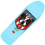 POWELL PERALTA Frankie Hill "Bulldog" Skateboard Deck 10" LIGHT BLUE Bones Brigade