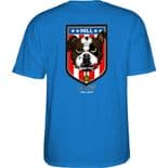 POWELL PERALTA "Frankie Hill Bulldog" Skateboard T-Shirt ROYAL BLUE M or L  Tee