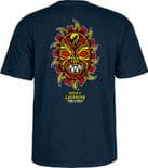 POWELL PERALTA "Nicky Guerrero Mask" Skateboard T-Shirt NAVY BLUE M or XL Tee