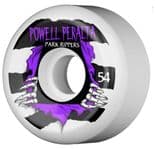 POWELL PERALTA "Park Ripper 2" Skateboard Wheels 54mm WHITE Park Street SPF