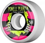 POWELL PERALTA "Park Ripper" Skateboard Wheels 68mm WHITE Park Vert Pool SPF