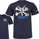 POWELL PERALTA "Rat Bones" Skateboard T-Shirt NAVY SMALL only Tee Bones Brigade