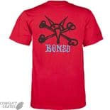 POWELL PERALTA "Rat Bones" Skateboard T-Shirt RED SMALL only Tee Bones Brigade