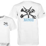 POWELL PERALTA "Rat Bones" Skateboard T-Shirt WHITE M to XXL Tee Bones Brigade