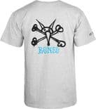 POWELL PERALTA "Rat Bones" Youth Junior Skateboard T-Shirt GREY Kids Sized  Tee