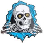 POWELL PERALTA  "Ripper" Lapel Pin Badge Skateboard  4cm BLUE Old Skool