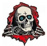 POWELL PERALTA  "Ripper" Lapel Pin Badge Skateboard  4cm RED Old Skool