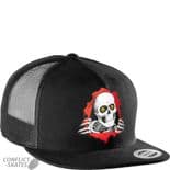 POWELL PERALTA "Ripper" Skateboard Mesh Cap Trucker Hat BLACK OSFA
