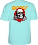 POWELL PERALTA "Ripper" Skateboard T-Shirt TEAL ICE S or XL only Bones Brigade Old Skool
