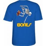 POWELL PERALTA "Sk8 Skeleton" Youth Junior Skateboard T-Shirt ROYAL BLUE Kids Sized  Tee