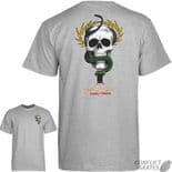 POWELL PERALTA "Skull & Snake" McGill Skateboard T-Shirt GREY XL only Tee Bones Brigade