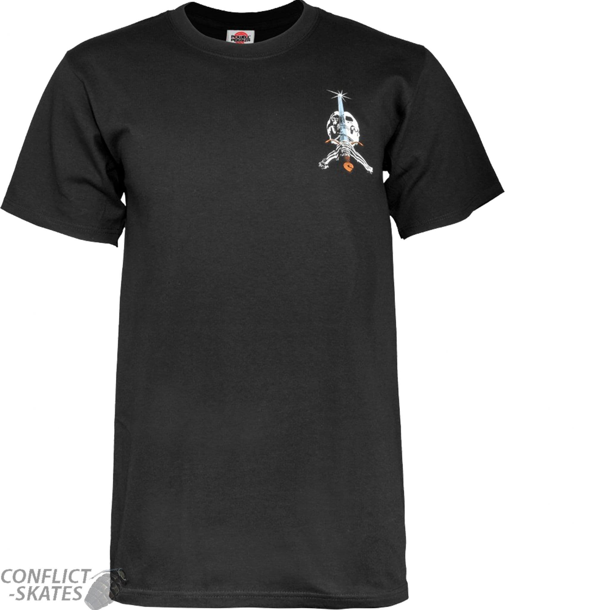 Powell Peralta Bones Brigade Bomber T-Shirt – Black – Men's Short Sleeve – Skateboard Graphic Tee – CTMBOBRBX