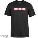 POWELL PERALTA "Supreme" Skateboard T-Shirt BLACK  M L or XL Bones Brigade