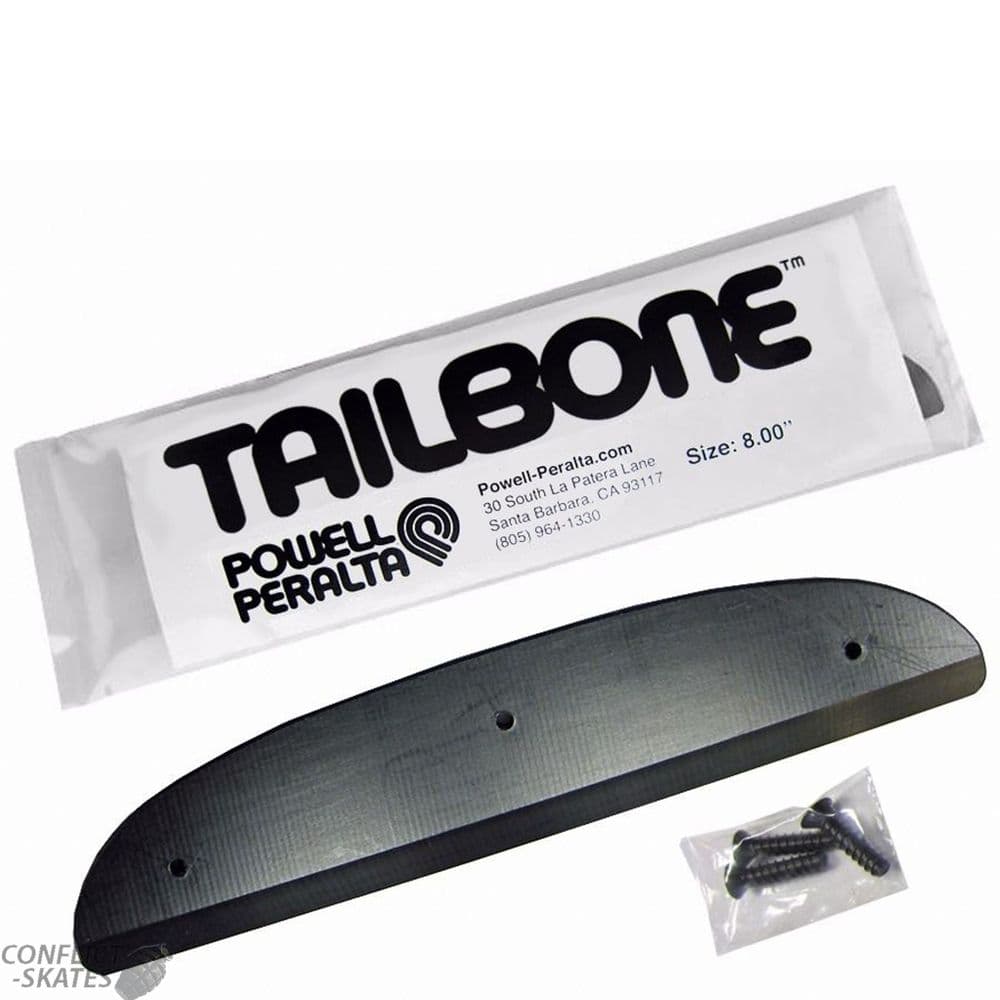 POWELL PERALTA "Tailbone" Skateboard 8" Tail Saver Old Skool Reissue BLACK