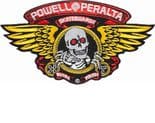 POWELL PERALTA "Winged Ripper" Sew On Cloth Patch 13cm RED Skateboard