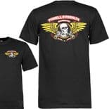 POWELL PERALTA "Winged Ripper" Skateboard T-Shirt BLACK Bones Brigade Old Skool