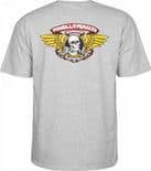 POWELL PERALTA "Winged Ripper" Skateboard T-Shirt GREY  SMALL only Bones Brigade Old Skool