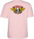 POWELL PERALTA "Winged Ripper" Skateboard T-Shirt PASTEL PINK  Small only  Bones Brigade Old Skool