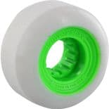 POWERFLEX "Gumball" Skateboard Wheels 54mm 83B WHITE / LIME Park Street