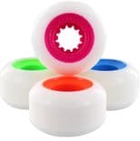 POWERFLEX "Gumball" Skateboard Wheels 54mm 83B WHITE / MIXED Park Street