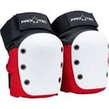 PRO-TEC "Street" Knee Pads Roller Derby Skateboard BMX S or M only BLACK RED WHITE  Protection