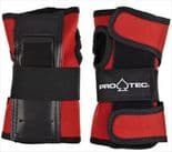 PRO-TEC "Street" Wrist Guards BLACK / RED Roller Derby Skateboard S M L Wristguards