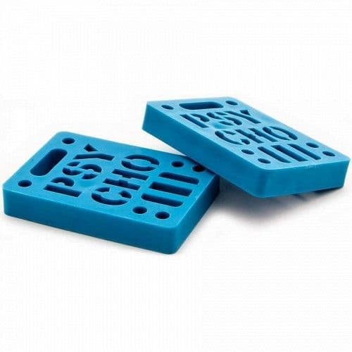 Reflex Riser Pad Blue PSYCHO Skateboard Riser Pads Soft Risers 1/2