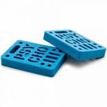 PSYCHO Skateboard Riser Pads Soft Risers 1/2" pair BLUE Old Skool Longboard