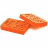 PSYCHO Skateboard Riser Pads Soft Risers 1/2" pair ORANGE Old Skool Longboard