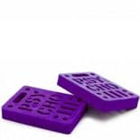 PSYCHO  Skateboard Riser Pads Soft Risers 1/2" pair PURPLE Old Skool Longboard