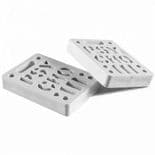 PSYCHO Skateboard Riser Pads Soft Risers 1/2" pair WHITE Old Skool Longboard