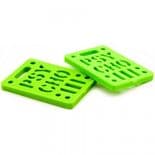 PSYCHO  Skateboard Riser Pads Soft Risers 1/4" pair LIME GREEN Old Skool Longboard