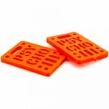 PSYCHO Skateboard Riser Pads Soft Risers 1/4" pair ORANGE Old Skool Longboard