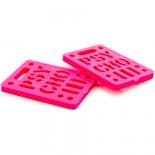 PSYCHO Skateboard Riser Pads Soft Risers 1/4" pair PINK Old Skool Longboard