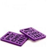 PSYCHO Skateboard Riser Pads Soft Risers 1/4" pair PURPLE Old Skool Longboard
