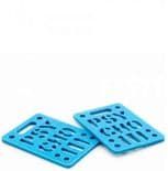 PSYCHO Skateboard Riser Pads Soft Risers 1/8" pair BLUE Old Skool Longboard Eigth