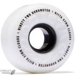 RICTA "Clouds" Skateboard Wheels 56mm WHITE/BLACK 92a Street Hybrid Hardness (1)
