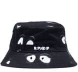 RIPNDIP "All Eyez" Skateboard Bucket Hat  BLACK Sun Hat