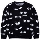 RIPNDIP "All Eyez" Skateboard  Knit Sweater BLACK  S M L XL Rip N Dip  Jumper Pullover