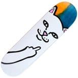 RIPNDIP "Lord Nermal - Fade" Skateboard Deck 8.25" x 31.75" ORANGE AQUA  Street Park inc GRIP