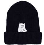 RIPNDIP "Lord Nermal" Skateboard Snowboard Wooly Hat Rib Beanie BLACK