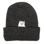 RIPNDIP "Lord Nermal" Skateboard Snowboard Wooly Hat Rib Beanie CHARCOAL
